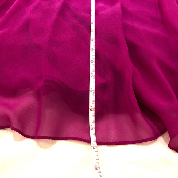 BCBG Max Azria Rosabelle Gown in Magenta, size 10 - Picture 13 of 16